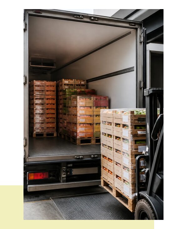 Перевозка сельхозпродукции на паллетах с доставкой в Рыбинск